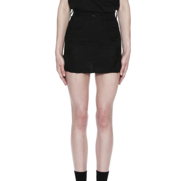 Ann Demeulemeester Distressed Denim Mini Skirt - Picture 6 of 8